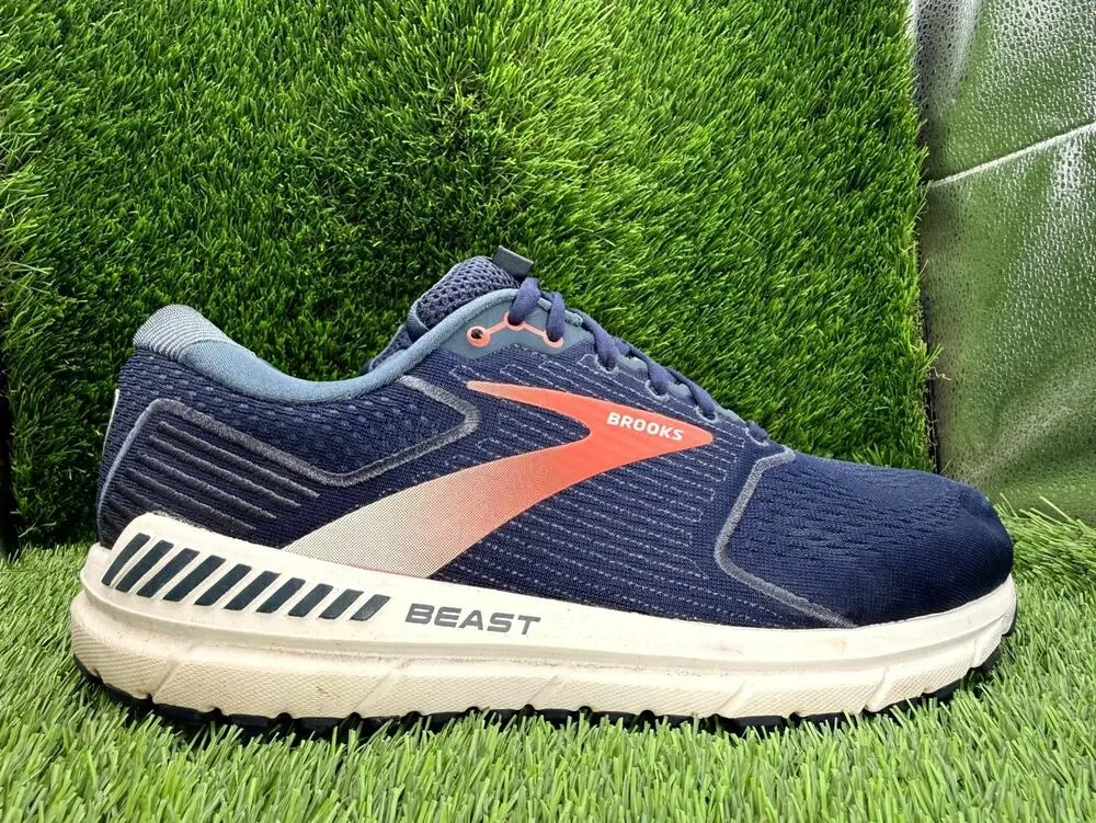 Brooks Beast 20 1103274E480 Athletic Sneaker Men's 9 Blue Mesh Walking Running